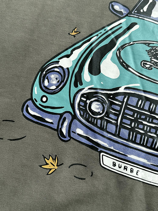 现货 THS-限时 B家 情侣款 骑士徽标汽车印花 2色 QH459 商品图6