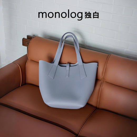 独白x卡拉羊大容量超轻托特超纤皮耐磨女士包包单肩手提包D4513 商品图2