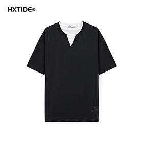 【新品上新】HX 夏季V叉圆领短袖T恤微宽松版型S102522274101