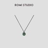 ROMI STUDIO 非金属棉绳项链 绿色圆环吊坠复古风项链 RWCRP33376【发货时间25天】 商品缩略图0