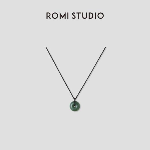 ROMI STUDIO 非金属棉绳项链 绿色圆环吊坠复古风项链 RWCRP33376【发货时间25天】 商品图0