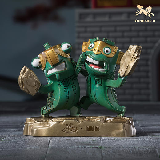 铜师傅 正版授权《哪吒之魔童闹海》互殴结界兽 潮玩铜摆件 哪吒周边 商品图0