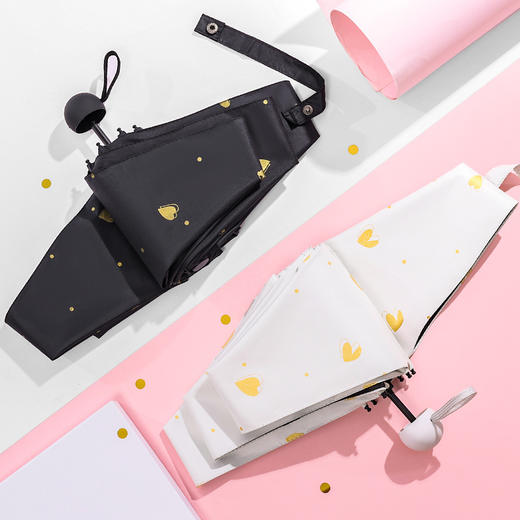 便携雨伞迷你小巧五折伞男女胶囊伞晴雨两用女防晒遮阳太阳伞 商品图3