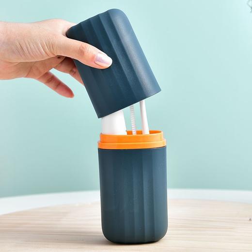 旅行漱口杯牙具盒假期出行便携刷牙杯子洗漱收纳盒塑料牙刷杯 商品图3