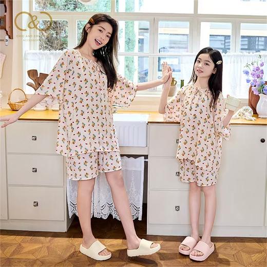 意大利C&C 亲子款棉绸印花家居服套装 睡衣 小童/中大童/成人 多款可选 商品图2