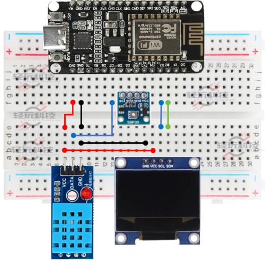 新版物联网作品--空气质量检测仪 商品图0