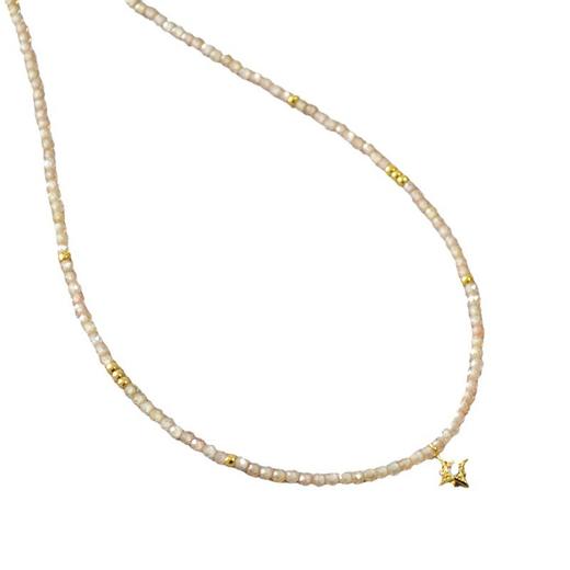 日韩小众设计！简约优雅香槟锆石珠闪耀星星吊坠气质项链锁骨链时尚配饰 商品图4