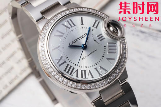 AF卡地亚蓝气球系列 中号33mm 钻圈冰蓝面 女士腕表 商品图1