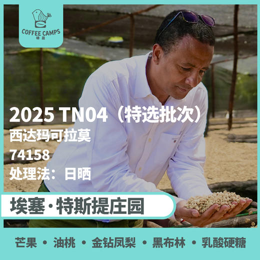 25产季 Testi特选批次 埃塞 特斯提 Testi TN04 日晒（生豆）空运批次 商品图0