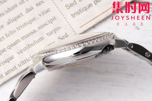 AF卡地亚蓝气球系列 中号33mm 钻圈冰蓝面 女士腕表 商品图5