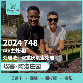 24产季 埃塞 阿洛 Alo 748 双重厌氧蜜处理（生豆）空运批次