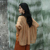 绽放旅行女装347朵/【甜茶系列·黄茶】砂洗苎麻茶染短开衫短外套限量 商品缩略图2