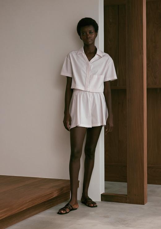 Resort Vibe Set- V-neck Dropped Shoulder Shirt 商品图0