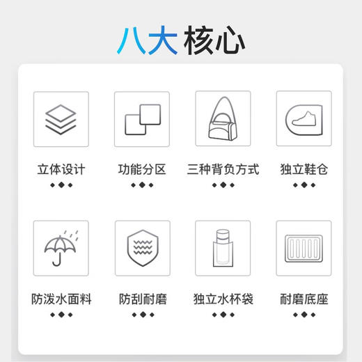 维多利亚旅行者通勤商务多用健身包手提袋旅行包7010 商品图9