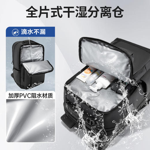 维多利亚旅行者商务出差包双肩包笔记本电脑包USB充电背包9089 商品图6