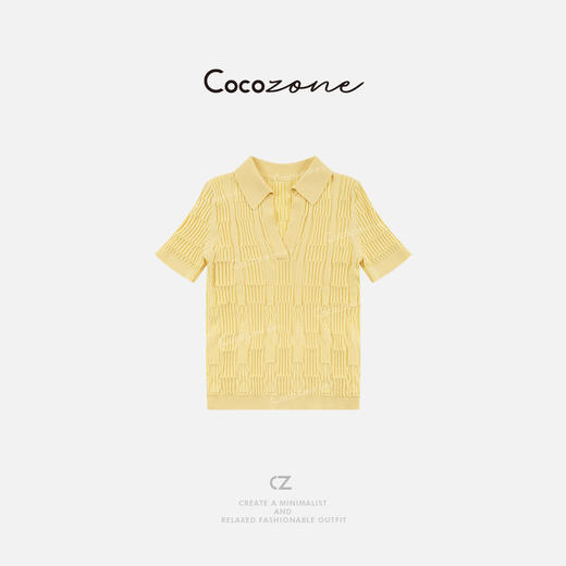 COCO ZONE 刘一一   【天丝三醋酸混纺】显瘦毛织上衣CD1A0929 商品图0