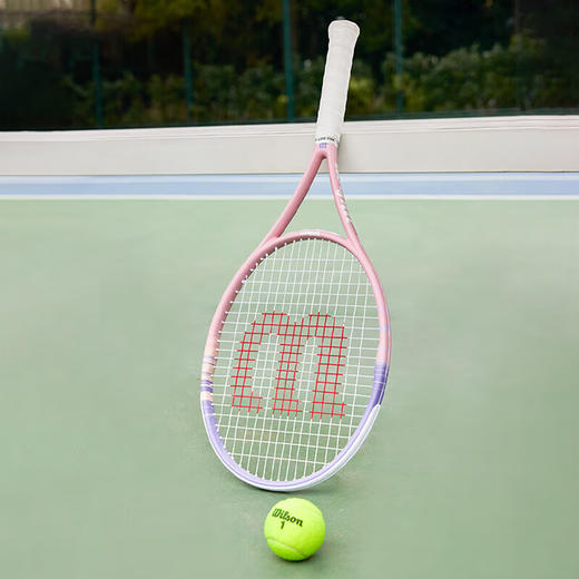 威尔胜（Wilson）25新款花卉系列粉色玫瑰全碳素渐变落日紫网球拍 WR194010U2 商品图3