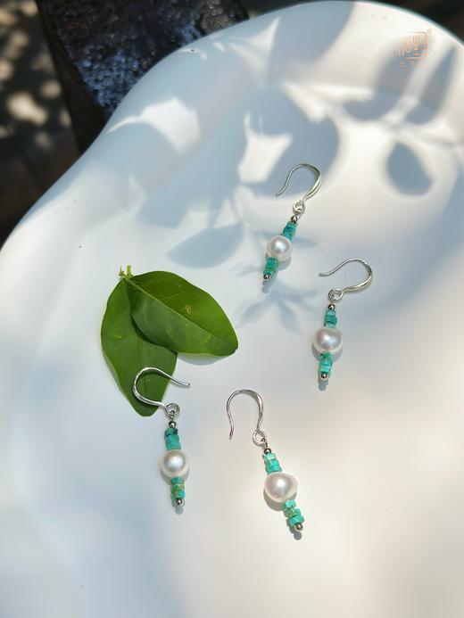 绿松石/尖晶石巴洛克珍珠设计耳饰 商品图7