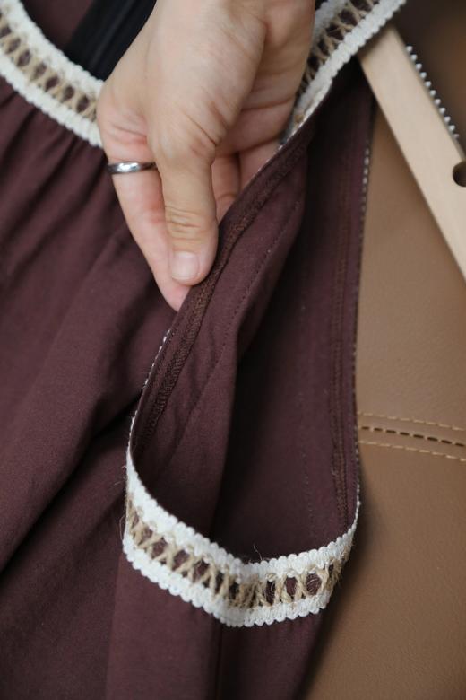 LPIUTY品牌直发！摩卡慕斯～亚麻棉连衣裙 C1225050 商品图7