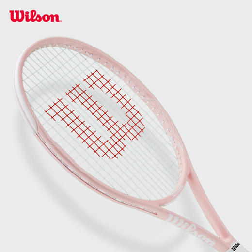 威尔胜（Wilson）花卉系列粉色全碳素一体进阶网球拍 WR169410U2 商品图3