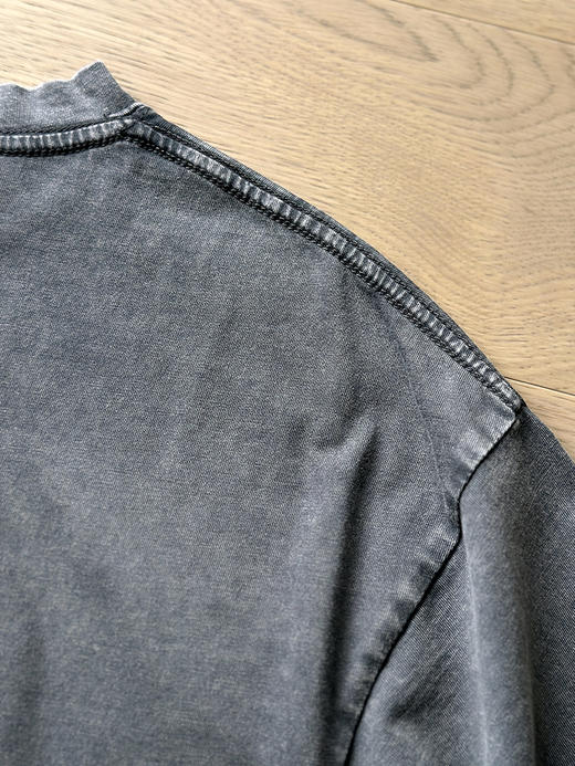 现货 THS-限时 巴黎家 情侣款 高街腔调夜景数码印花乘以染色水洗做旧T恤 QH458 商品图10