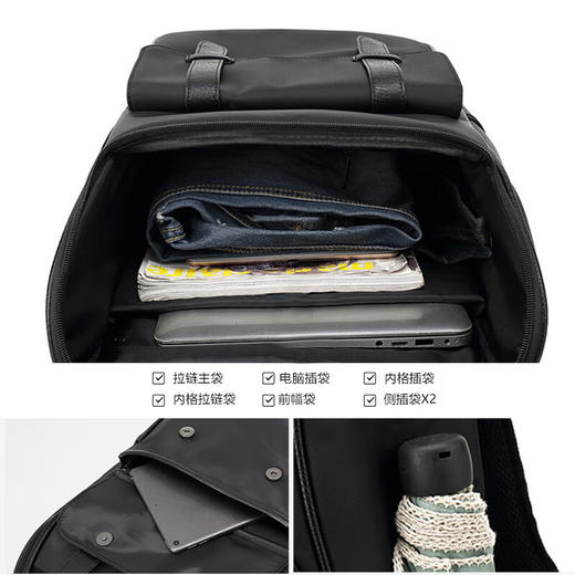 维多利亚旅行者休闲潮流书包大容量双肩包笔记本电脑包背包9135 商品图3