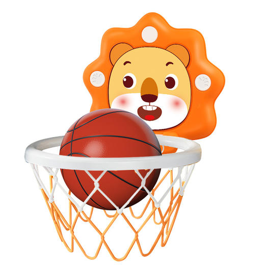 【室内篮球新玩法🏀】免打孔静音设计，宝宝投篮欢乐不停！升降折叠超省空间，家庭运动神器了解一下！儿童篮球框 运动玩具静音可升降篮球架 宝宝室内挂墙免打孔投篮家庭版 商品图4