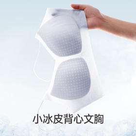 芬腾女士小冰皮文胸聚拢光面无痕背心式内衣薄款无钢圈收副乳胸罩★