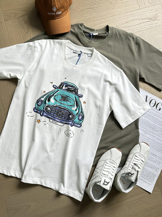 现货 THS-限时 B家 情侣款 骑士徽标汽车印花 2色 QH459 商品图3