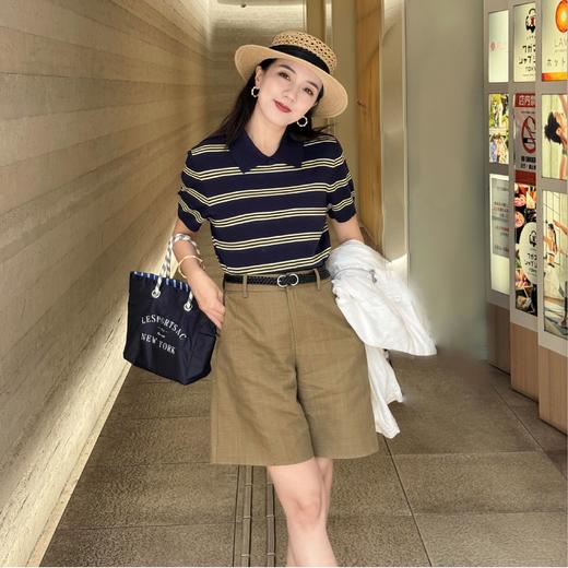 NORNS LADY诺恩 夏季新款“老钱风”遮肉显瘦百搭神裤休闲短裤（赠腰带） T25KK06307【清仓不退不换】 商品图2