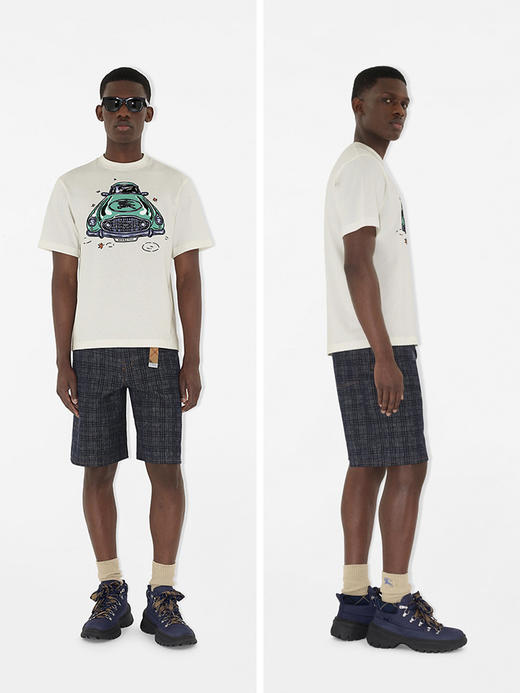 现货 THS-限时 B家 情侣款 骑士徽标汽车印花 2色 QH459 商品图2