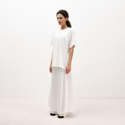 NUTH 度假松弛感白色假两件长款连衣裙女 商品图2