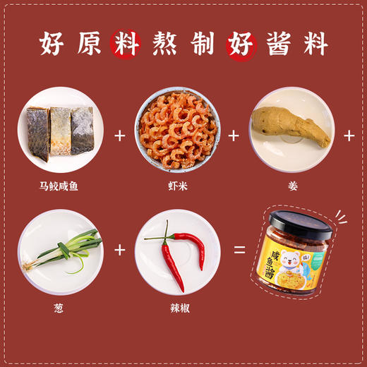 【道滘佳佳美】秘制咸鱼酱 · 拌饭拌面酱 · 下饭神器 · 调味酱料 · 真材实料好酱料 商品图2