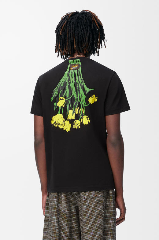 现货 THS-限时 loe家 情侣款 极简美学 暗夜花语 柔软棉质T恤 QH460 商品图1