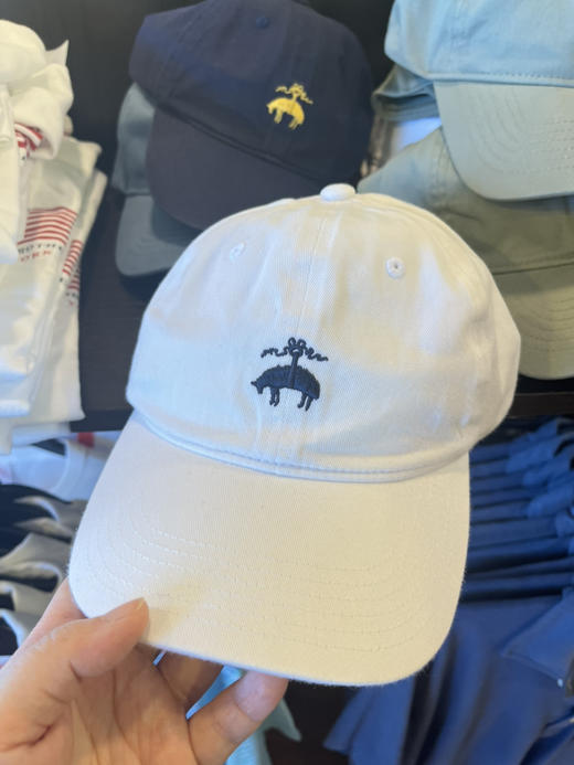 推荐布克兄弟棒球帽！Brookbrothers 男女同款可调节棒球帽🧢 质量版型超好，背后可调节的古铜质地小羊扣，只要¥299直邮到手 商品图1