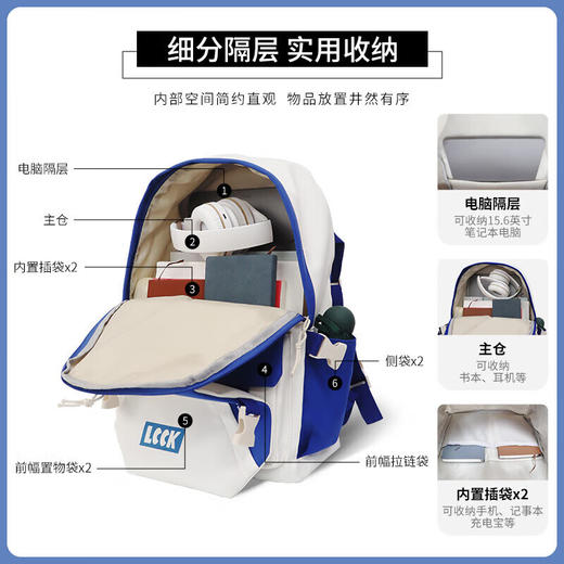 维多利亚旅行者多功能商务休闲防盗双肩包笔记本电脑包背包901 商品图2