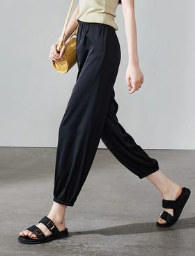 无敌舒适醋酸裤请在三伏天穿堪比真丝垂顺抗皱高腰9分灯笼裤