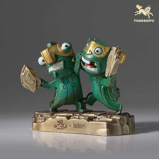 铜师傅 正版授权《哪吒之魔童闹海》互殴结界兽 潮玩铜摆件 哪吒周边 商品图2