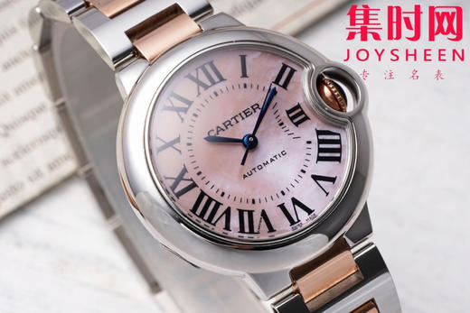 CR卡地亚蓝气球系列 中号33mm 间玫金贝母面 女士腕表 商品图1