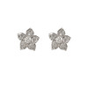 【天然正品】PT900铂金时尚设计款满钻近30分花朵造型钻石耳钉12.4*12.4*16.3MM（皆取最大值）女士现售价：2880！160525NJM17 商品缩略图0