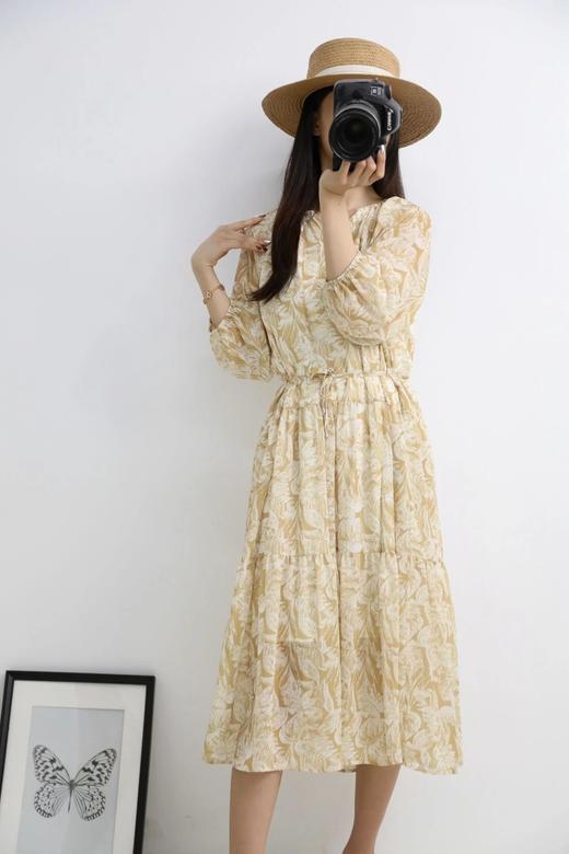 LPIUTY品牌直发！漾夏花叙～桑蚕丝印花连衣裙 C1225043 商品图3