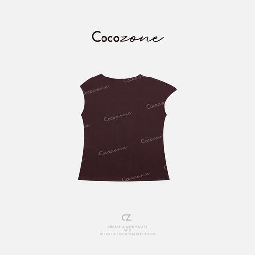 COCO ZONE 刘一一  【100天丝】圆领无袖简约针织背心CD1A0890 商品图1