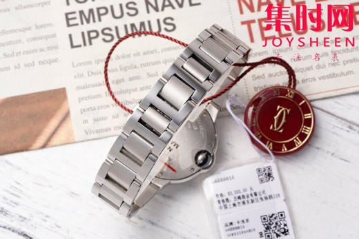 CR卡地亚蓝气球系列 中号33mm 钻圈罗马面 女士腕表 商品图8