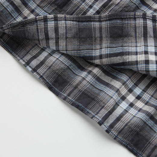 ROMI STUDIO 经典复古  夏季轻薄全棉百褶格纹半身裙 RWCRXM3883 商品图4