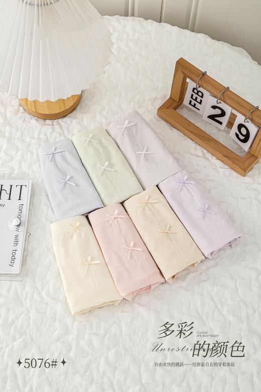 女士品质无缝内裤简约舒适三角裤1120/1124加大薄款5076 商品图1