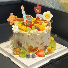 【夏果狂欢】多种水果欢乐满溢-水果夹心蛋糕