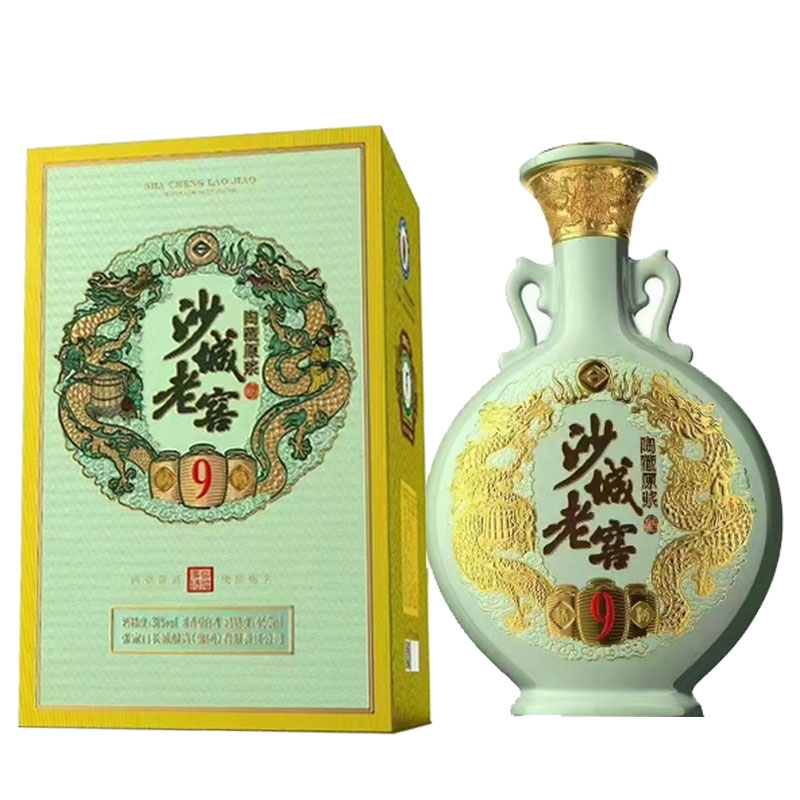 [白酒]沙城老窖(陶藏原浆9)浓香白酒38度450ml