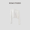 ROMI STUDIO“知性优雅”绵羊毛羊驼毛混纺轻薄斜肩罩衫 RWCRST3416【发货时间25天】 商品缩略图0