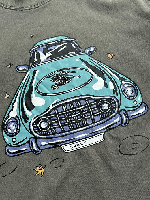 现货 THS-限时 B家 情侣款 骑士徽标汽车印花 2色 QH459 商品图5