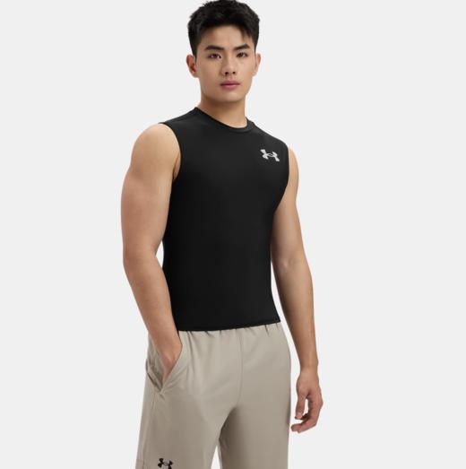安德玛男子UA HeatGear® OG紧身无袖上衣1390100-001 商品图0